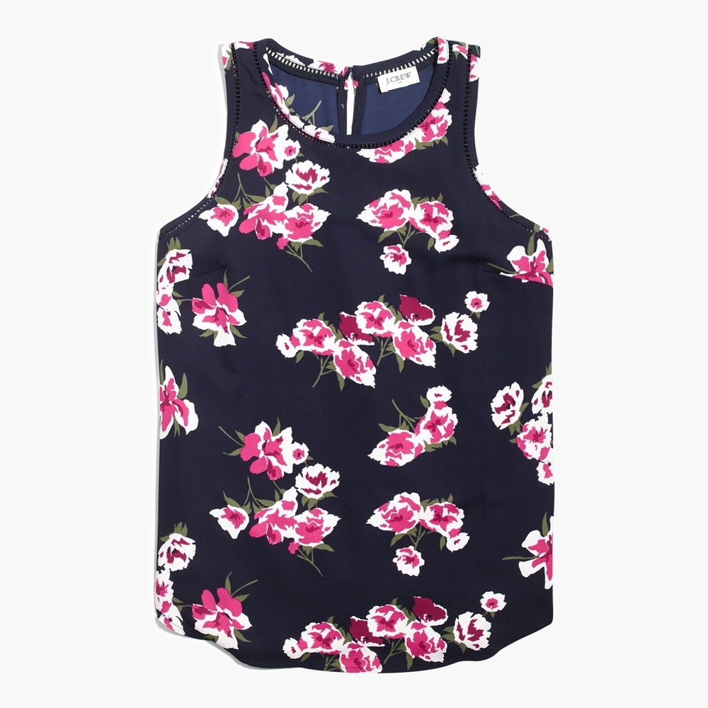 J. Crew ladder trim sleeveless shell